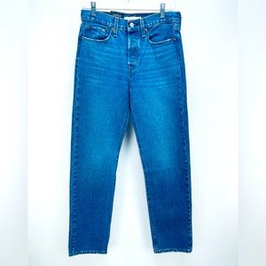 Levi's Premium Women's Wedgie Straight Snug Through Blue Size 27x30 New